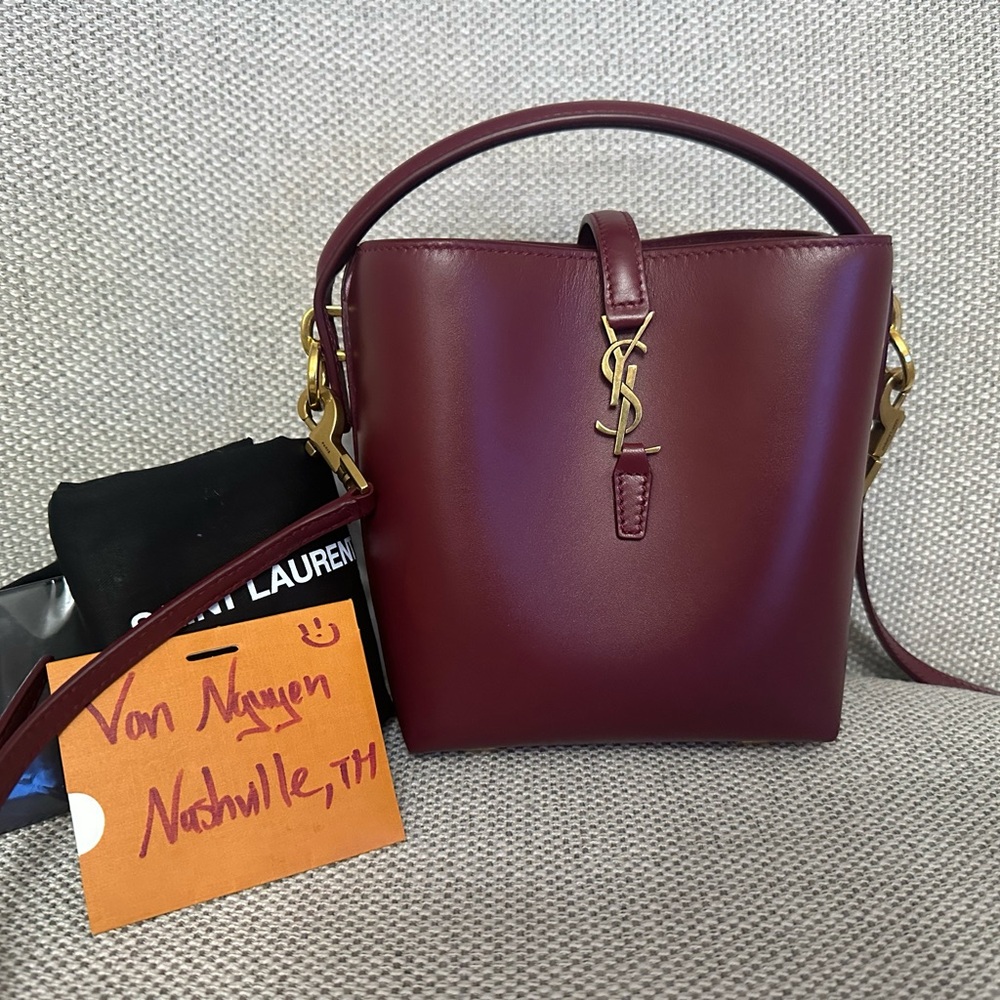 SAINT LAURENT LE 37 MINI IN SHINY LEATHER ❌SOLD❌